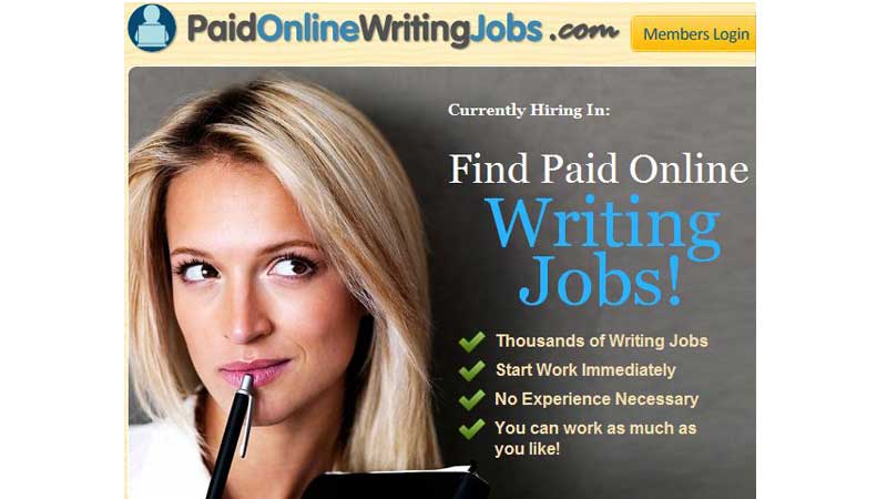 online write up jobs